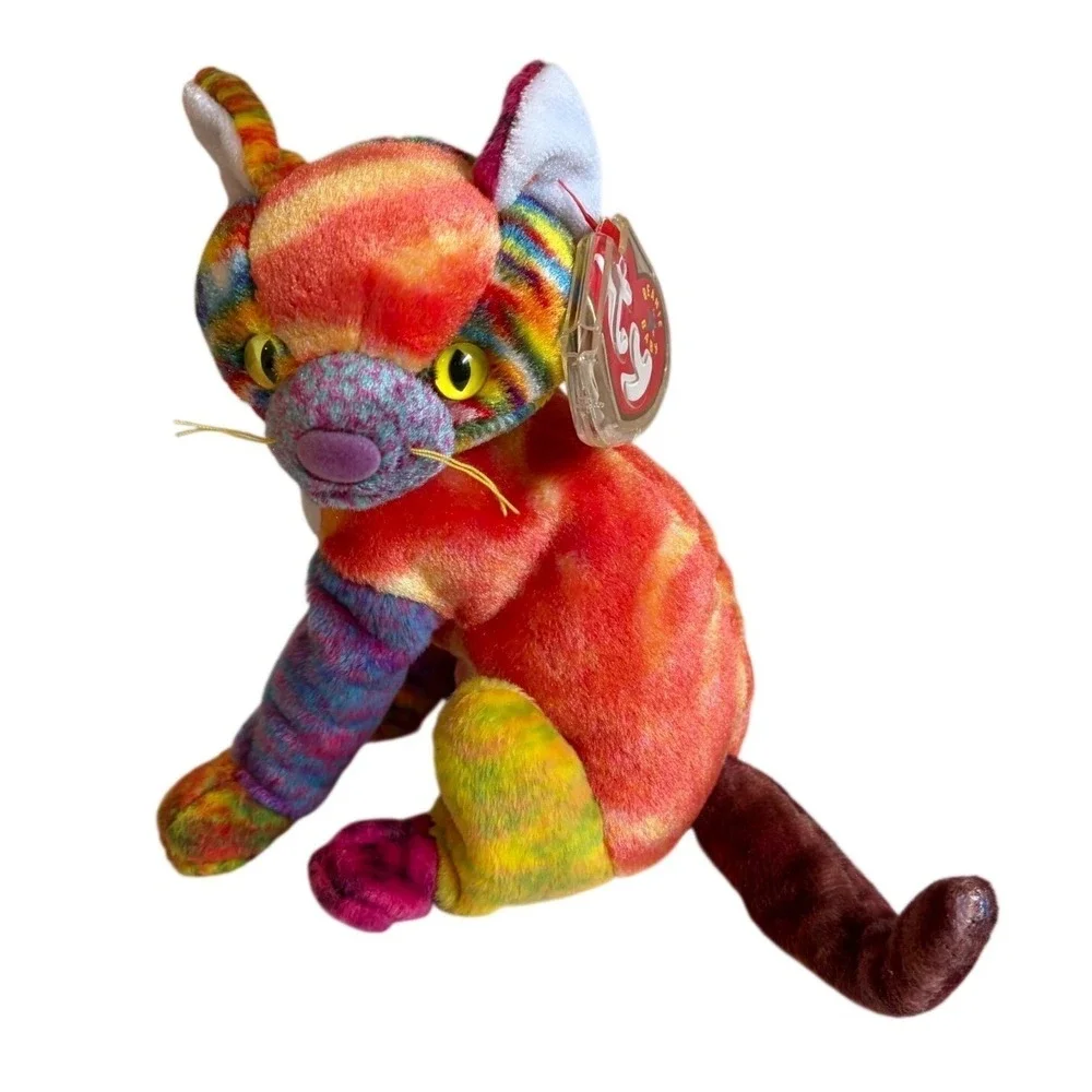 Ty Beanie Baby Kaleidoscope the Cat Multi Color Tie DO NOT BUY